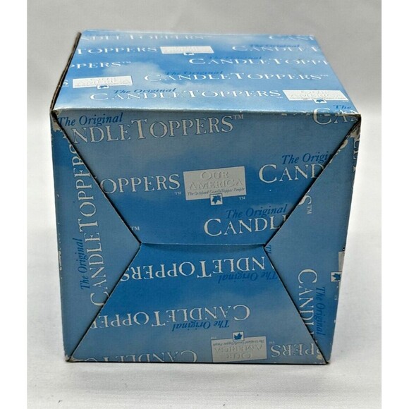 VINTAGE 2002 Our America #4098 ~ Winter Birdhouse Topper for Yankee Jar Candles - Picture 12 of 12